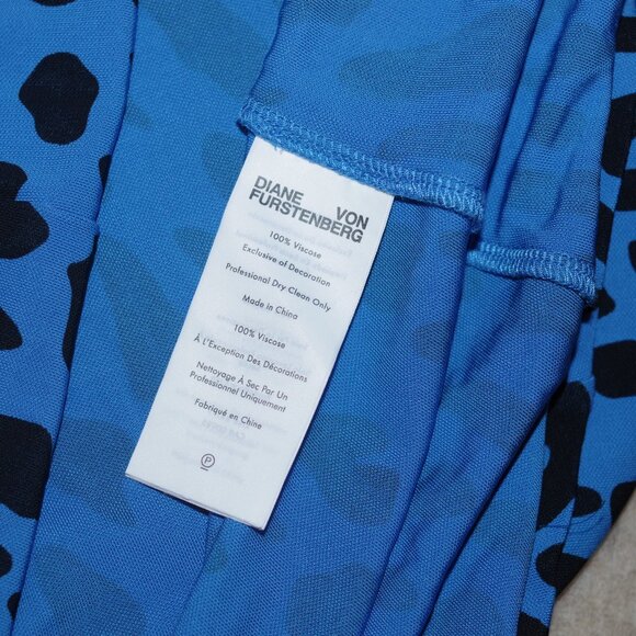 Diane von Furstenberg David pleated leopard-print stretch-jersey mini dress S - Picture 5 of 11